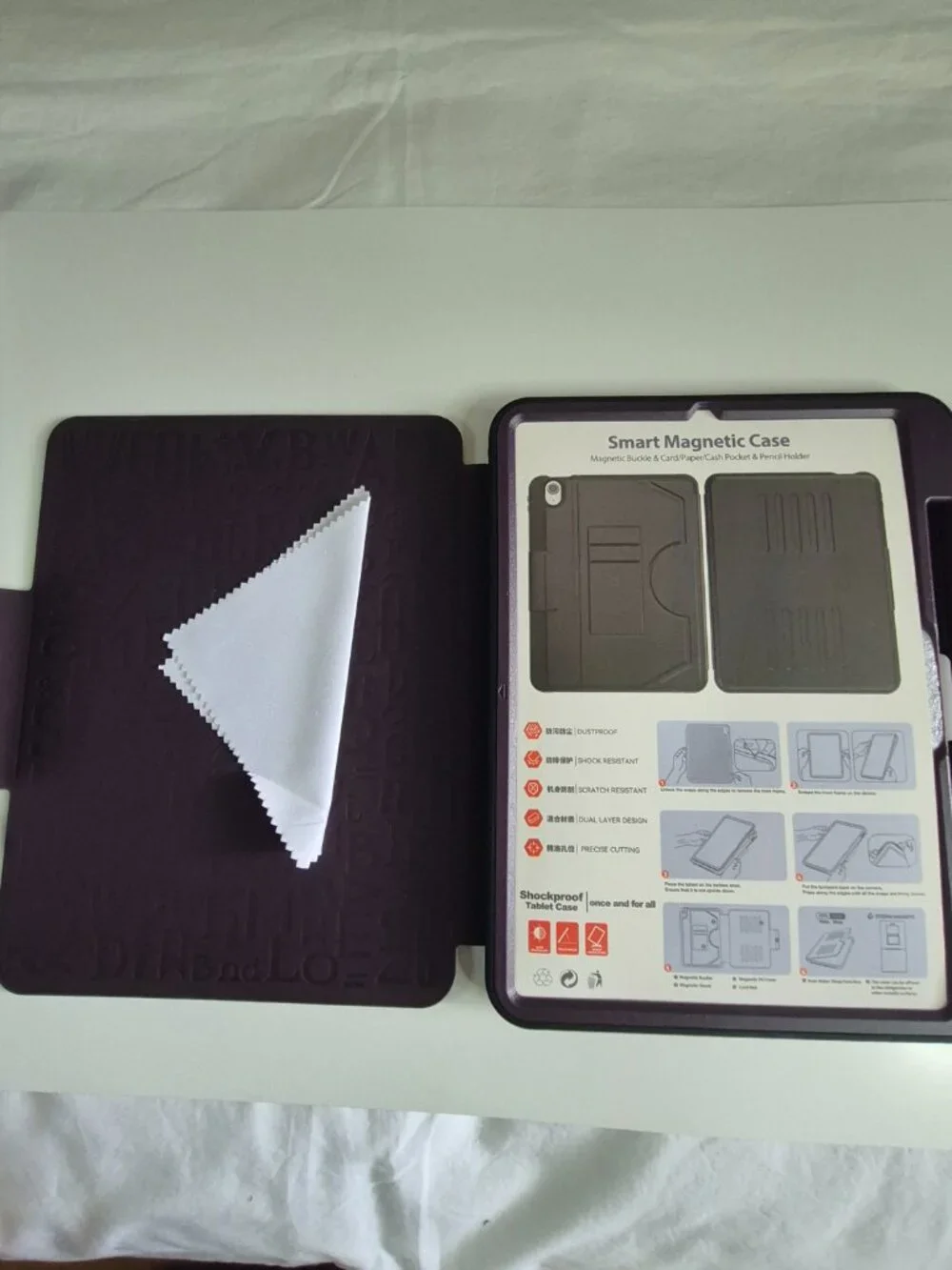 Kaijiabox Case Ipad Pro 11-inch Magnetic Multi-Angle Stand, Purple, NWT